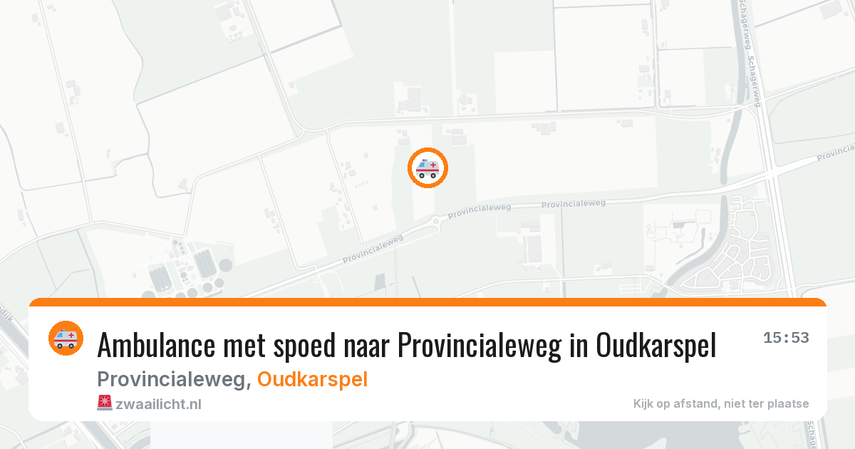 Ambulance met spoed naar Provincialeweg in Oudkarspel — 10 mei 2026
