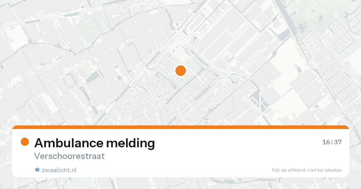 Ambulance melding — 12 mei 2026