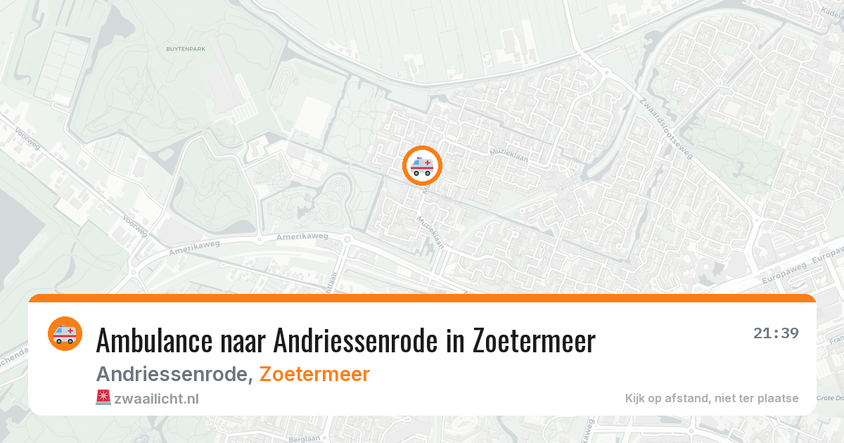 Ambulance naar Andriessenrode in Zoetermeer — 1 apr 2026