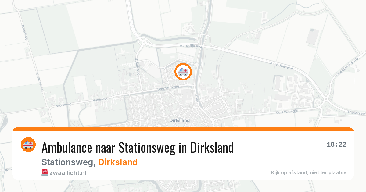 Ambulance naar Stationsweg in Dirksland — 1 apr 2026