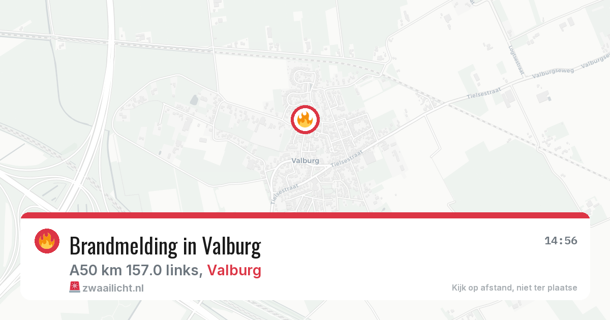 Brandmelding in Valburg — 7 feb 2026