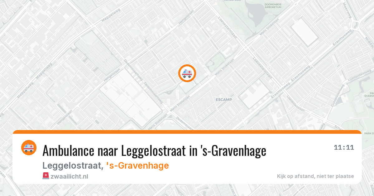 Ambulance naar Leggelostraat in 's-Gravenhage — 17 mrt 2026