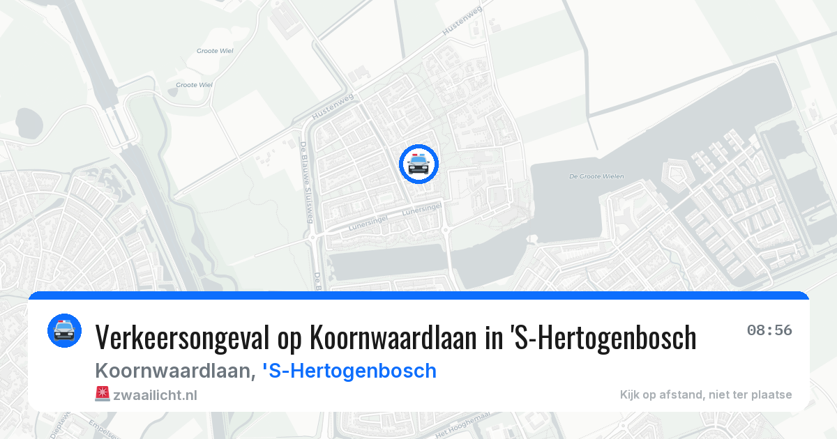 Verkeersongeval op Koornwaardlaan in 'S-Hertogenbosch — 28 mei 2026