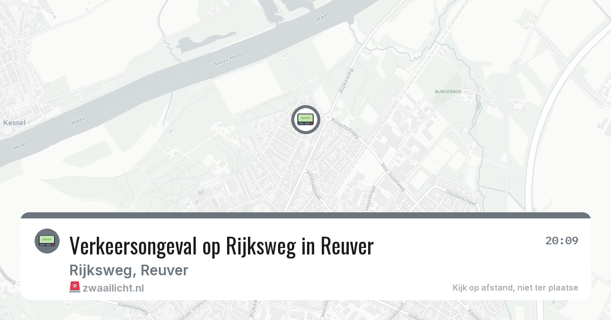 Verkeersongeval op Rijksweg in Reuver — 12 apr 2026