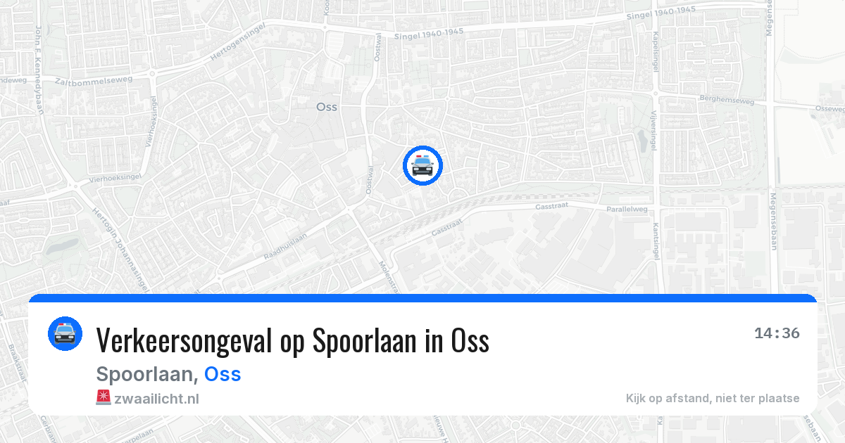 Verkeersongeval op Spoorlaan in Oss — 3 feb 2026