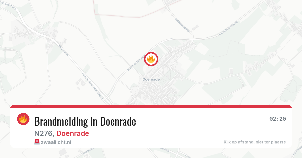 Brandmelding in Doenrade — 1 jun 2026