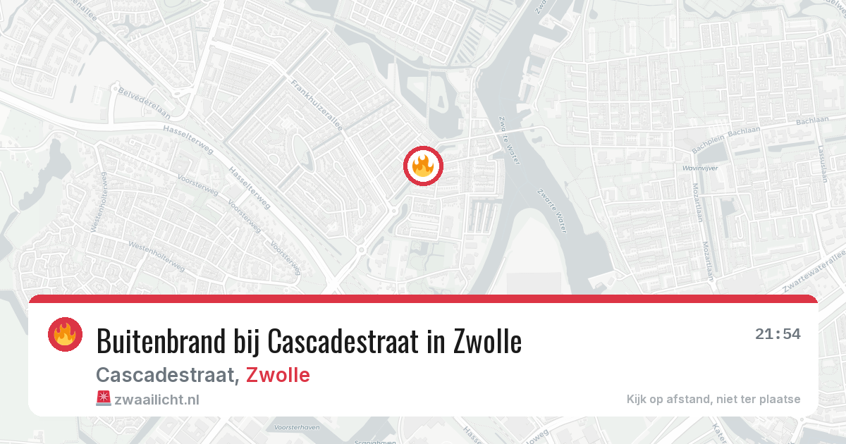 Buitenbrand bij Cascadestraat in Zwolle — 23 mei 2026