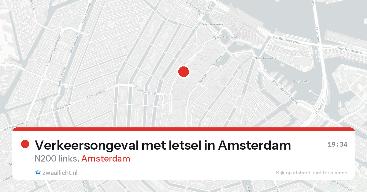 Verkeersongeval met letsel in Amsterdam — 7 feb 2026