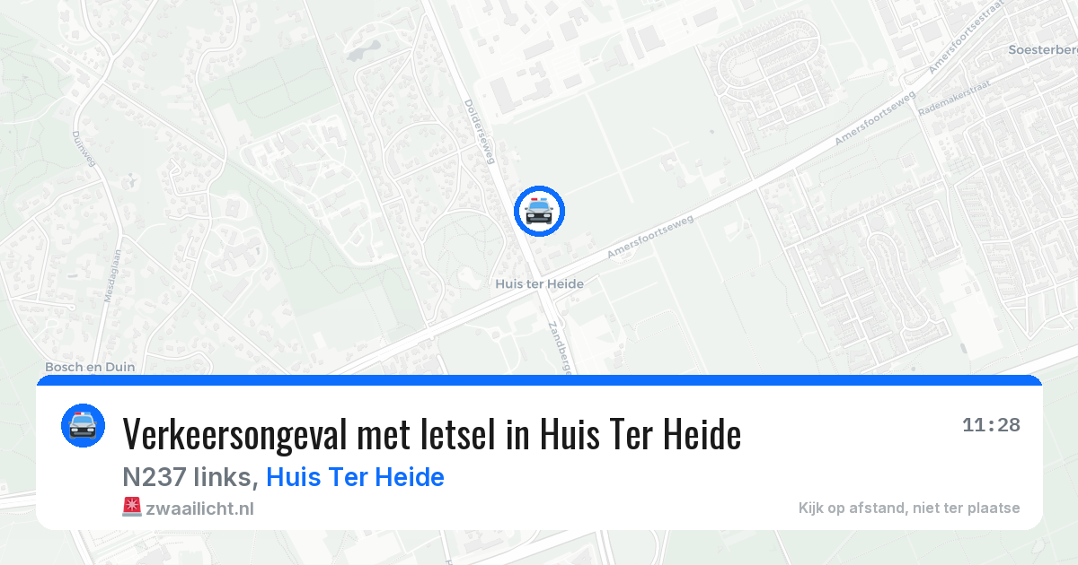 Verkeersongeval met letsel in Huis Ter Heide — 23 mei 2026