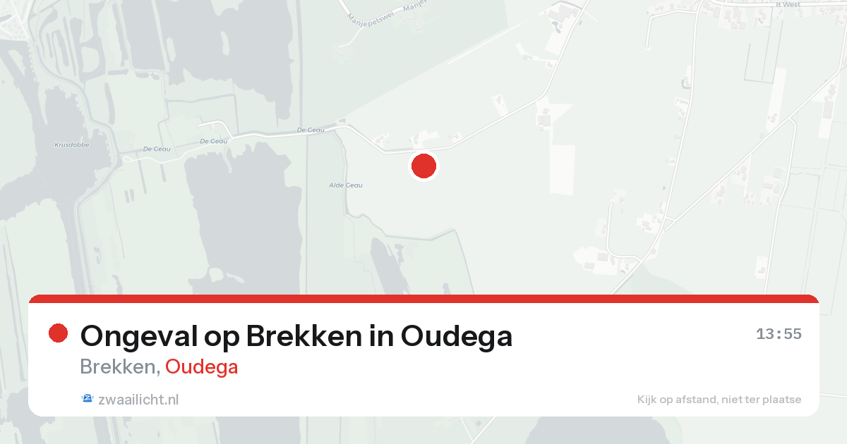 Ongeval op Brekken in Oudega — 18 aug 2026