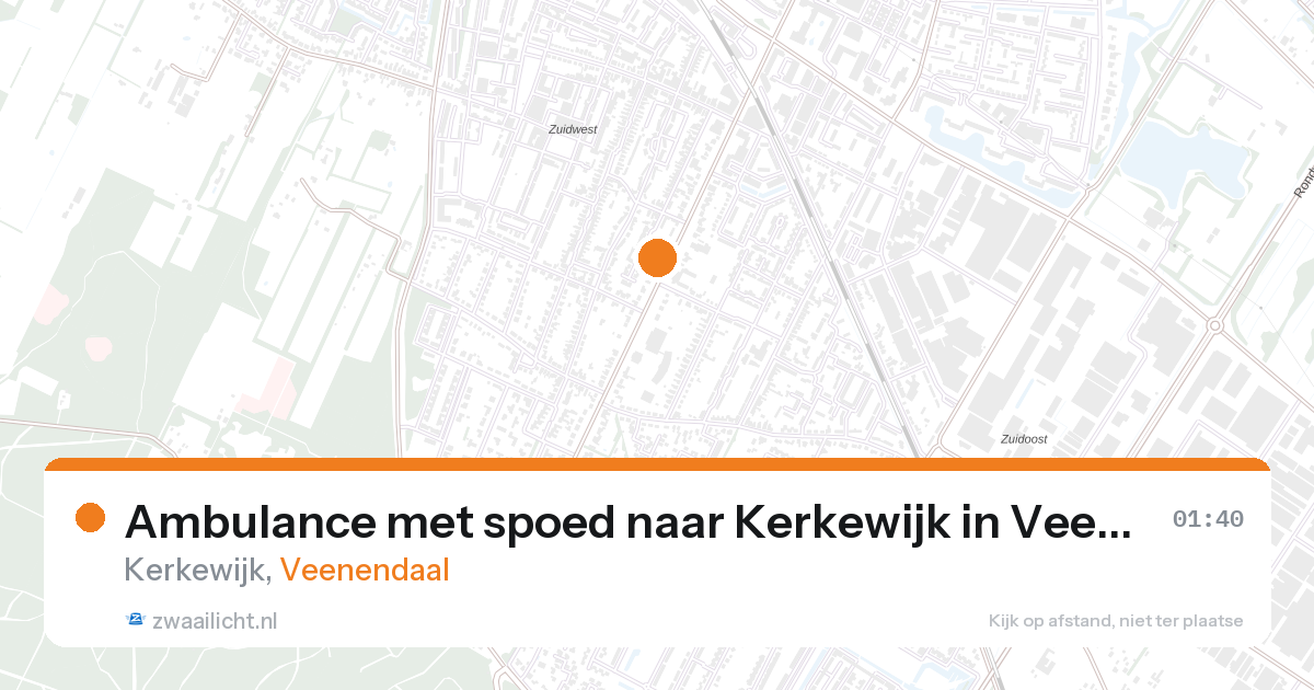 Ambulance met spoed naar Kerkewijk in Veenendaal — 1 feb 2026