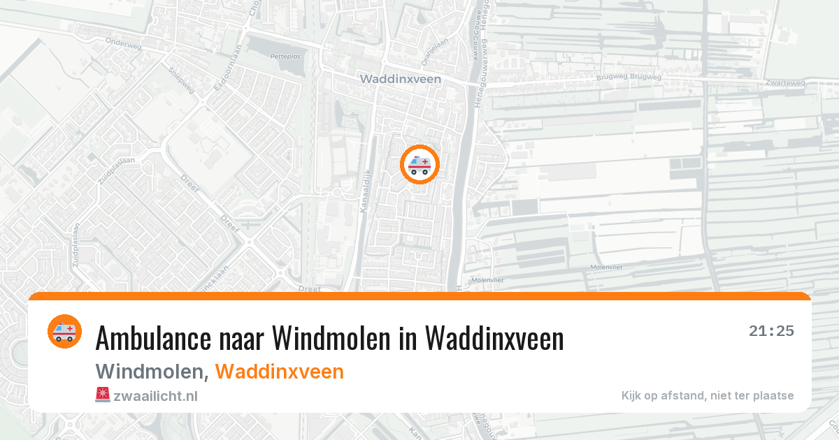 Ambulance naar Windmolen in Waddinxveen — 31 jul 2026
