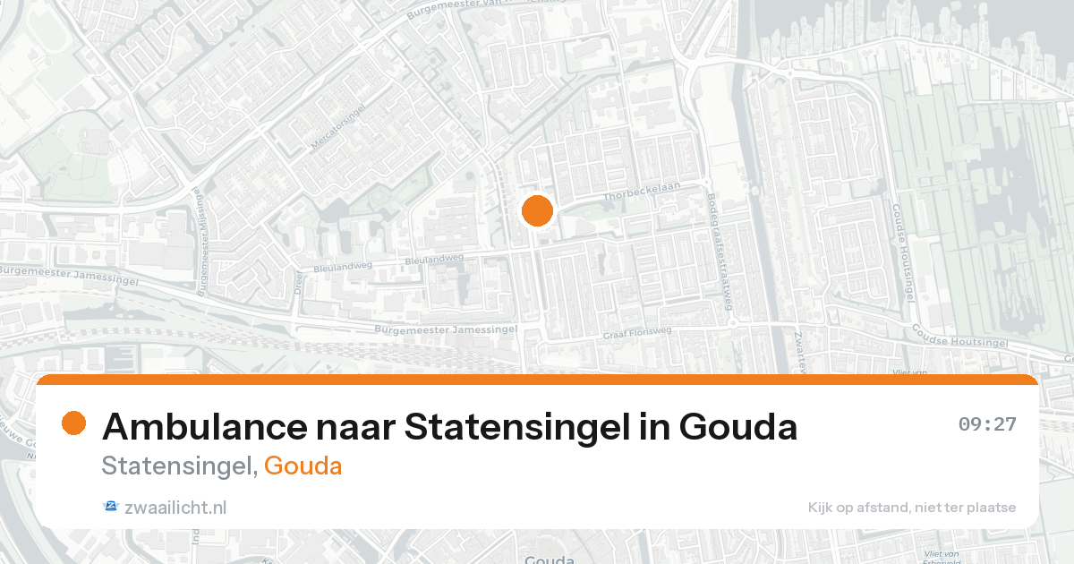 Ambulance naar Statensingel in Gouda — 24 aug 2026