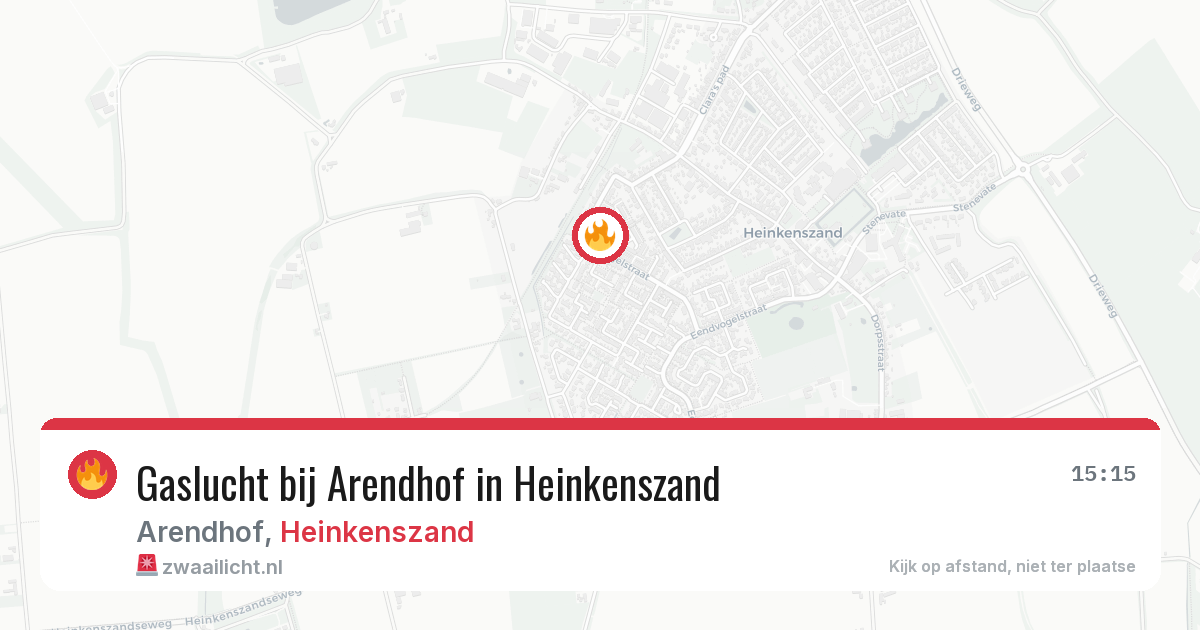 Gaslucht bij Arendhof in Heinkenszand — 6 apr 2026
