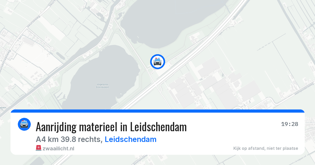 Aanrijding materieel in Leidschendam — 13 aug 2026