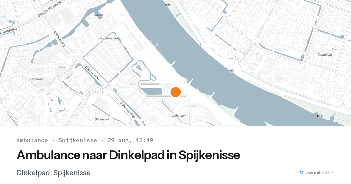 Ambulance naar Dinkelpad in Spijkenisse — 29 aug 2026
