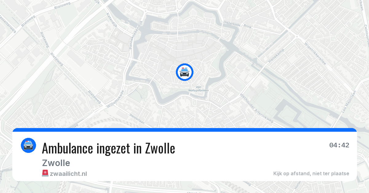 Ambulance ingezet in Zwolle — 30 mei 2026