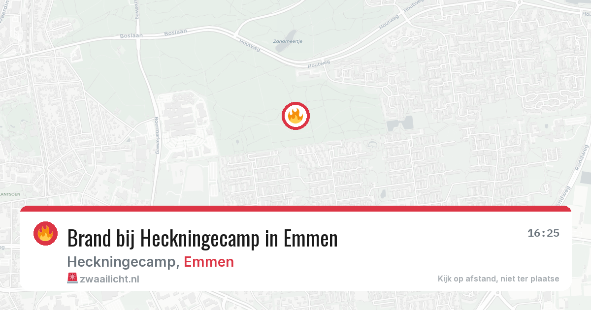 Brand bij Heckningecamp in Emmen — 26 jun 2026