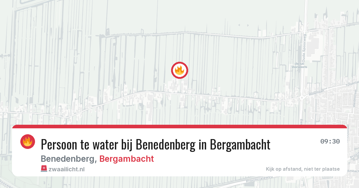 Persoon te water bij Benedenberg in Bergambacht — 3 jun 2026
