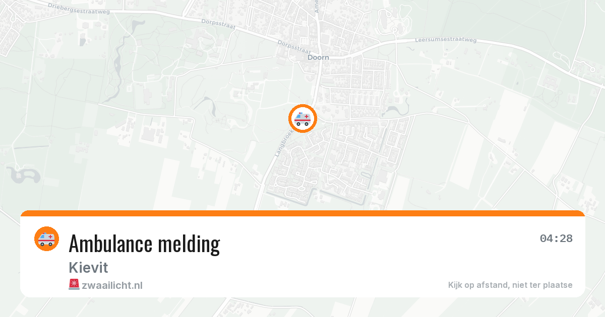 Ambulance melding — 5 mei 2026