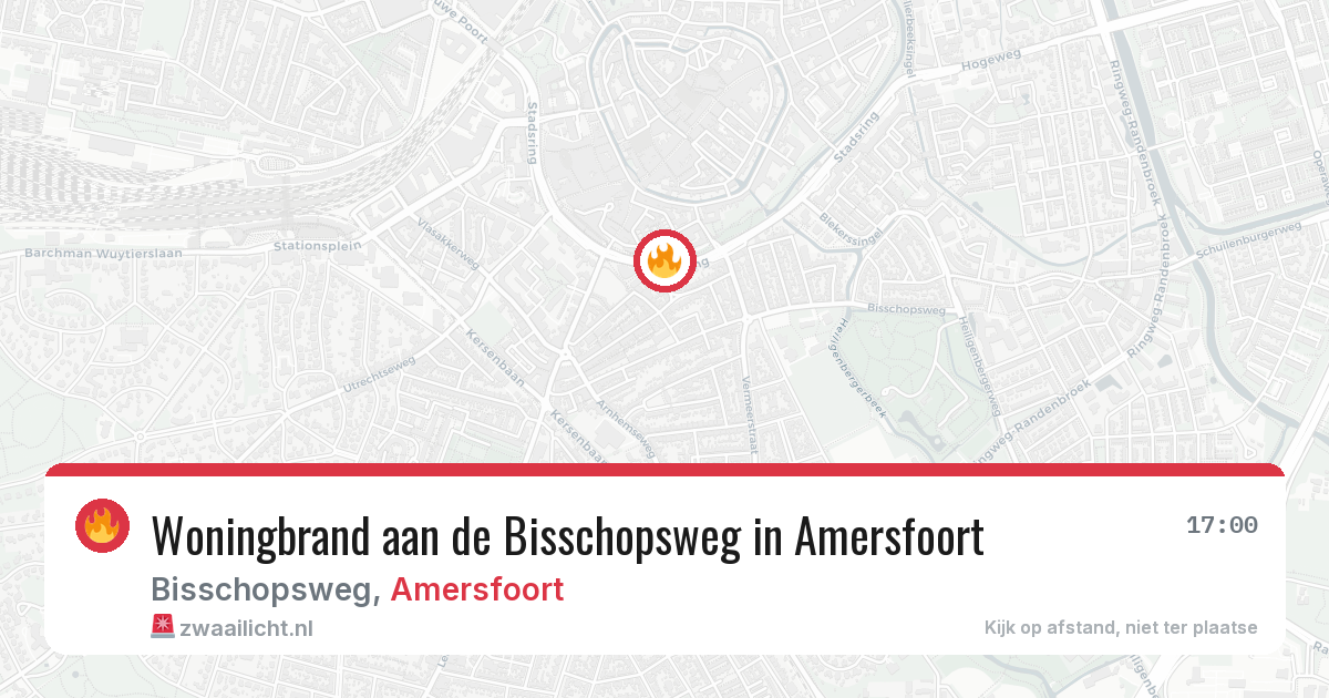 Woningbrand aan de Bisschopsweg in Amersfoort — 7 mei 2026