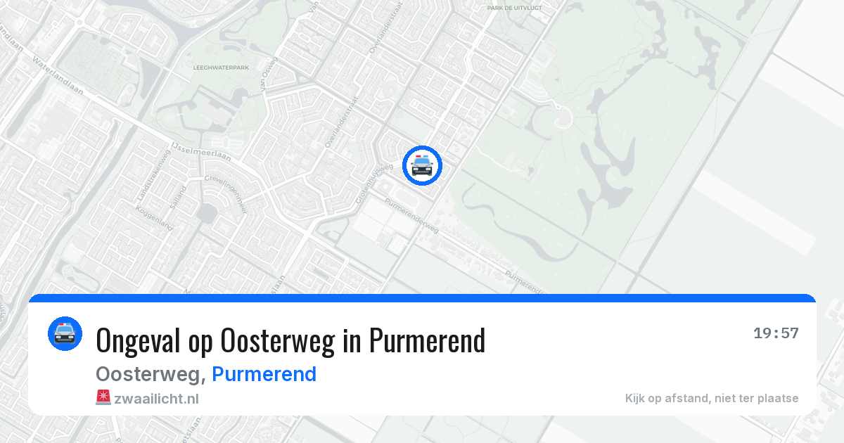Ongeval op Oosterweg in Purmerend — 7 aug 2026