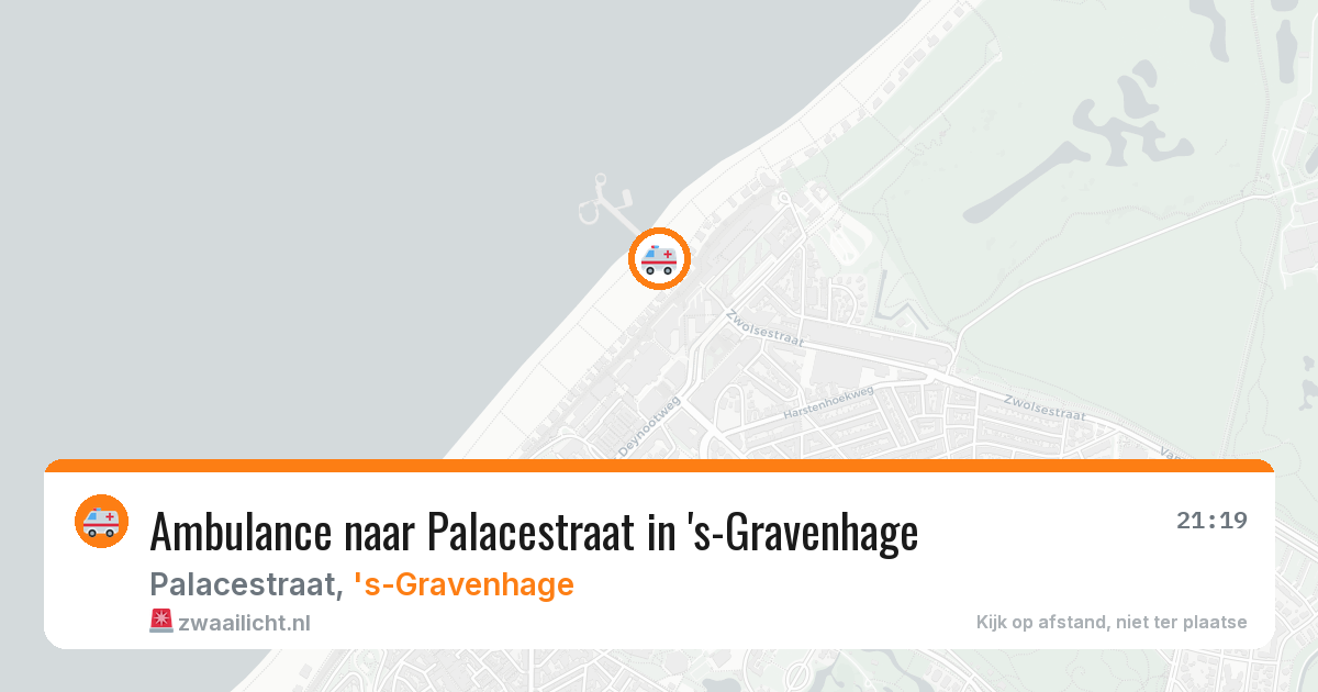 Ambulance naar Palacestraat in 's-Gravenhage — 12 aug 2026
