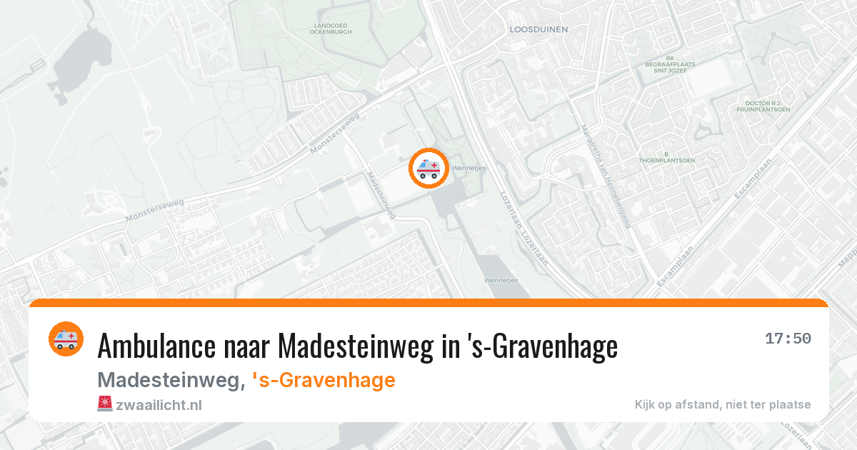Ambulance naar Madesteinweg in 's-Gravenhage — 24 jun 2026