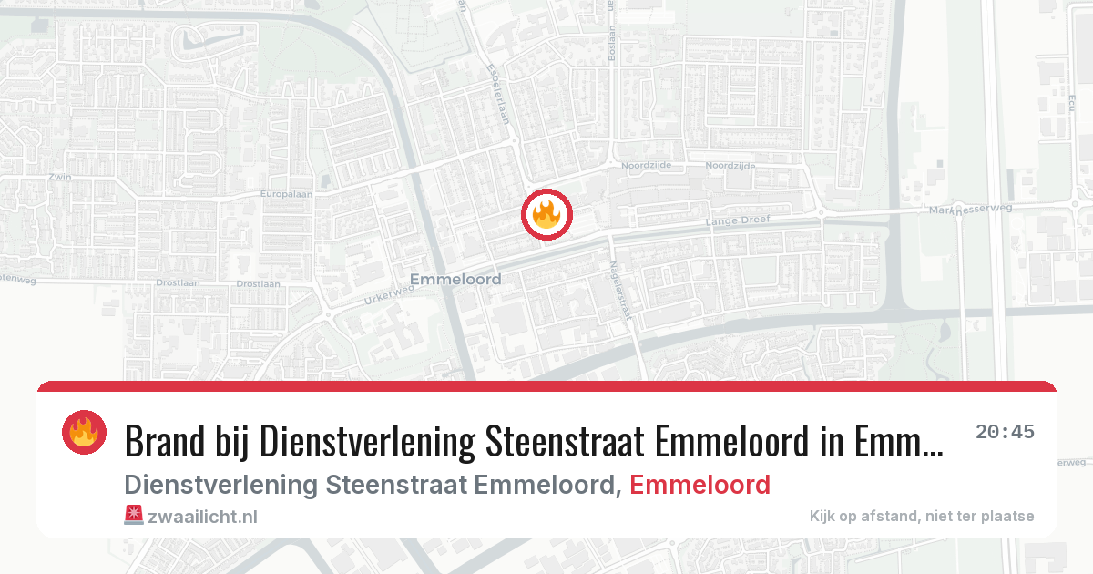 Brand bij Dienstverlening Steenstraat Emmeloord in Emmeloord — 24 jul 2026