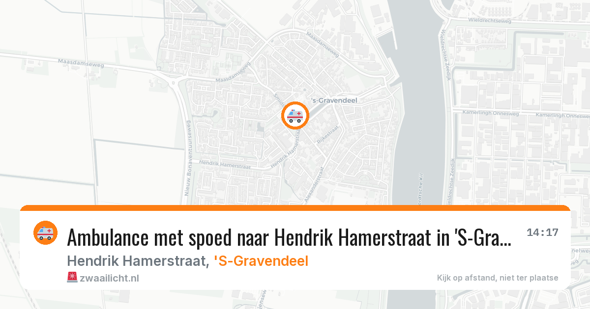 Ambulance met spoed naar Hendrik Hamerstraat in 'S-Gravendeel — 21 jan 2026