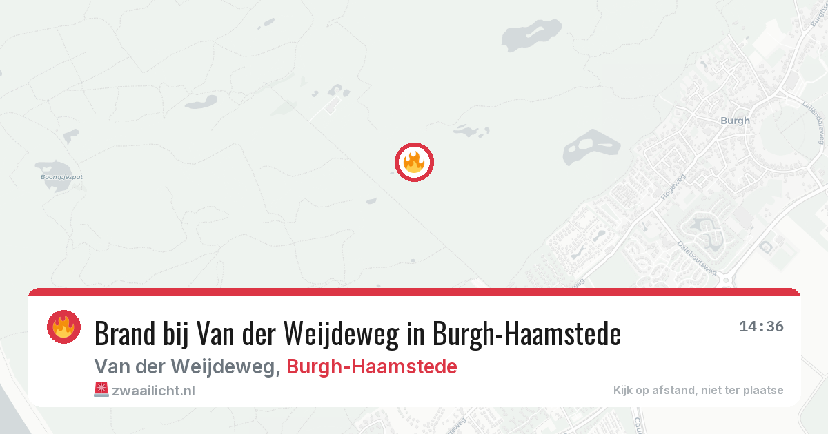 Brand bij Van der Weijdeweg in Burgh-Haamstede — 8 jul 2026