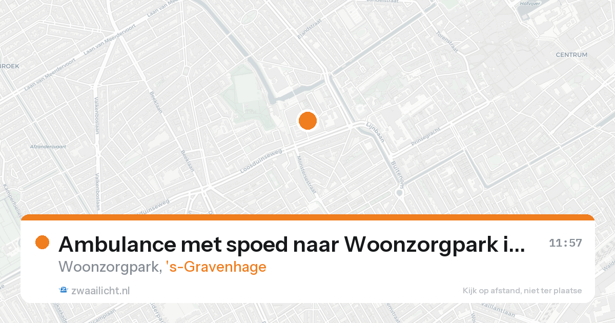 Ambulance met spoed naar Woonzorgpark in 's-Gravenhage — 21 aug 2026