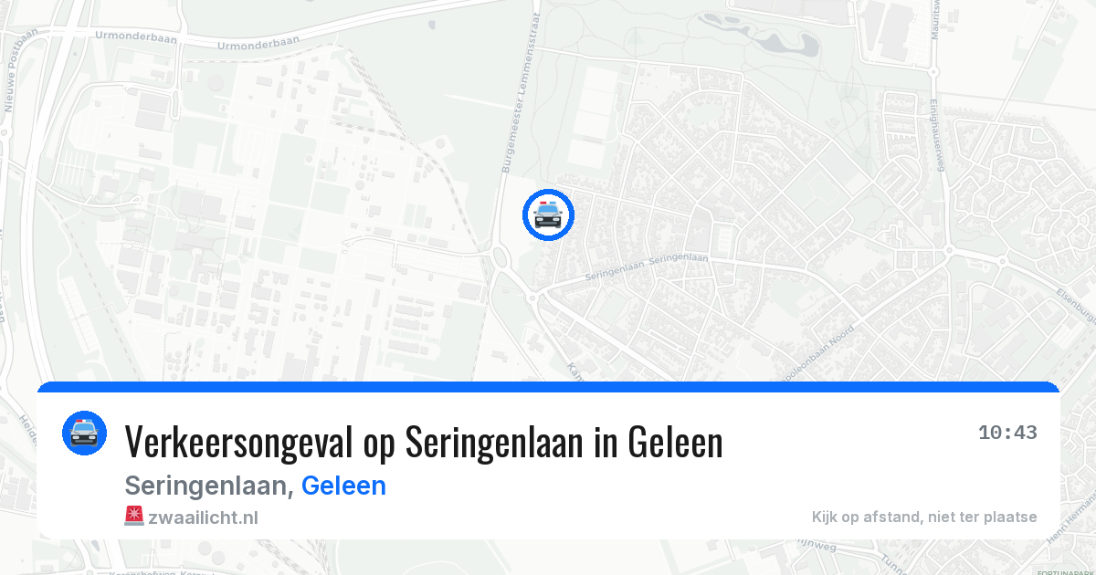 Verkeersongeval op Seringenlaan in Geleen — 3 feb 2026
