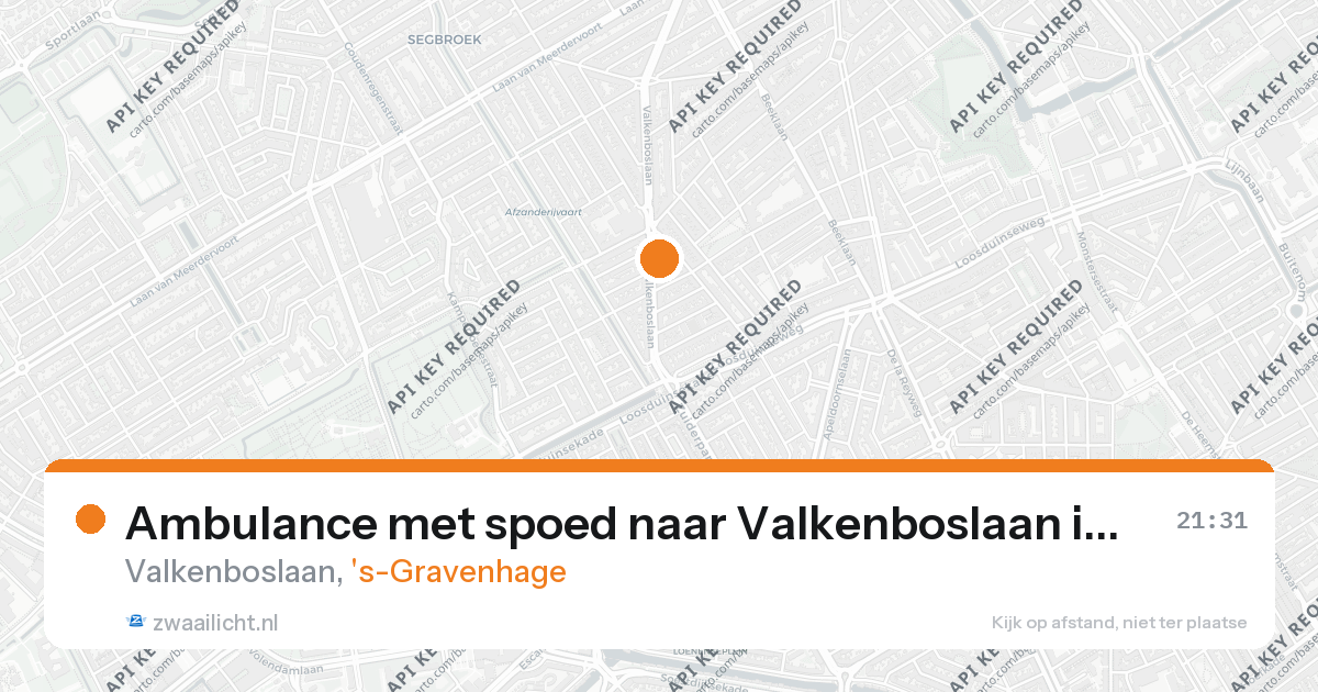 Ambulance met spoed naar Valkenboslaan in 's-Gravenhage — 31 jan 2026