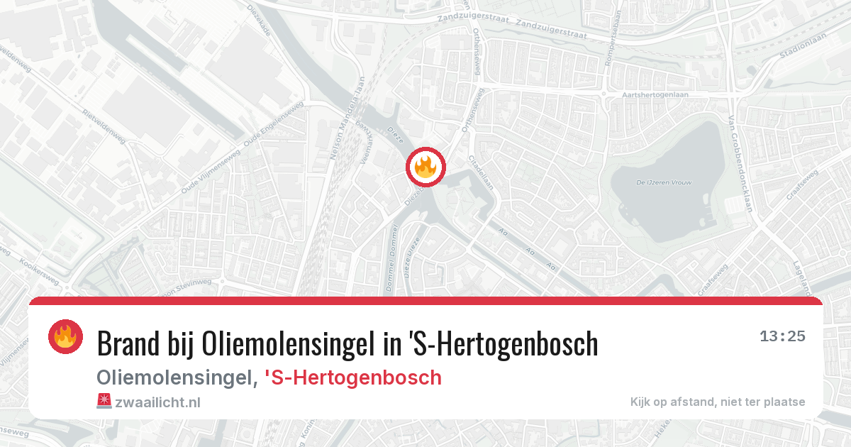 Brand bij Oliemolensingel in 'S-Hertogenbosch — 4 jul 2026