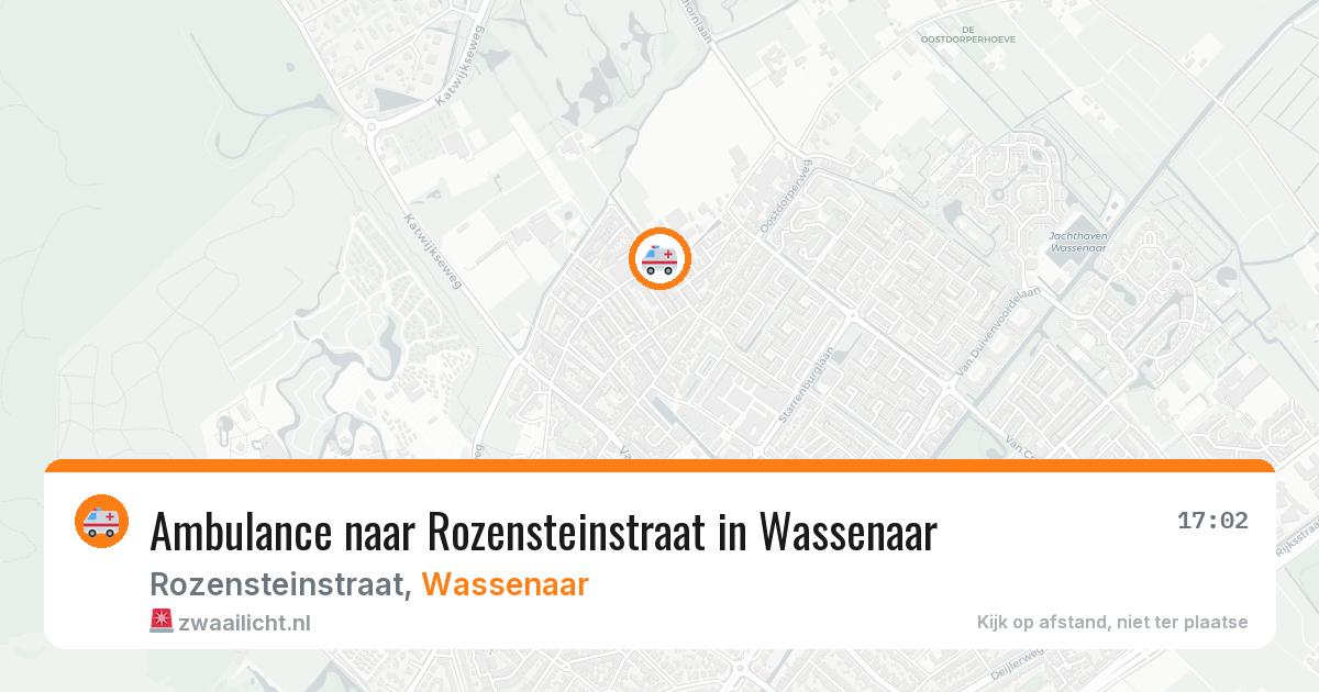 Ambulance naar Rozensteinstraat in Wassenaar — 27 mei 2026