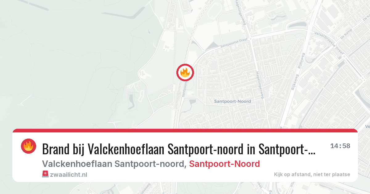 Brand bij Valckenhoeflaan Santpoort-noord in Santpoort-Noord — 30 jun 2026