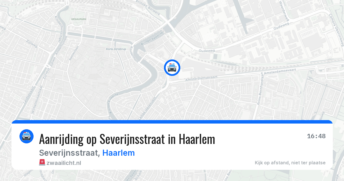 Aanrijding op Severijnsstraat in Haarlem — 21 jul 2026
