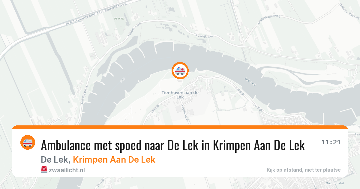 Ambulance met spoed naar De Lek in Krimpen Aan De Lek — 17 jan 2026
