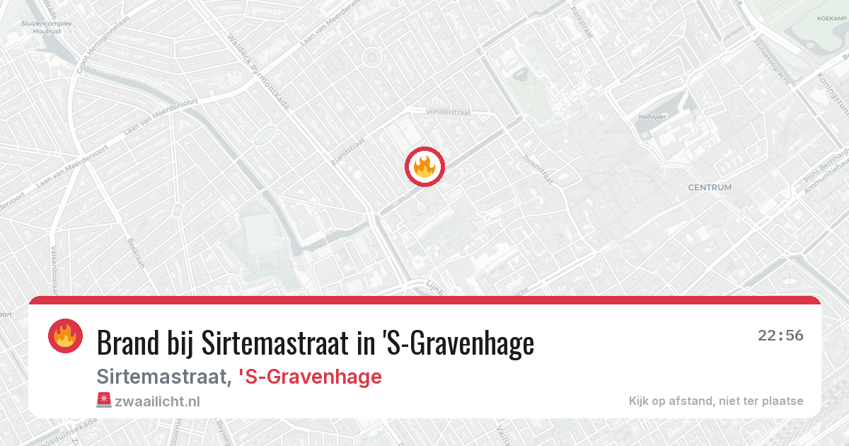 Brand bij Sirtemastraat in 'S-Gravenhage — 8 mei 2026