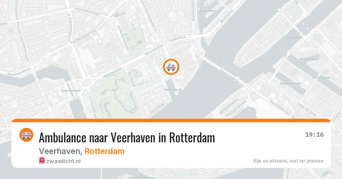 Ambulance naar Veerhaven in Rotterdam — 29 jul 2026