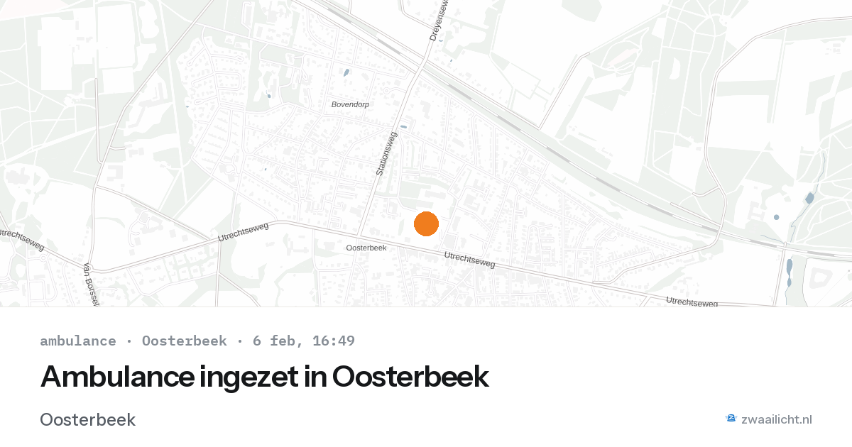 Ambulance ingezet in Oosterbeek — 6 feb 2026