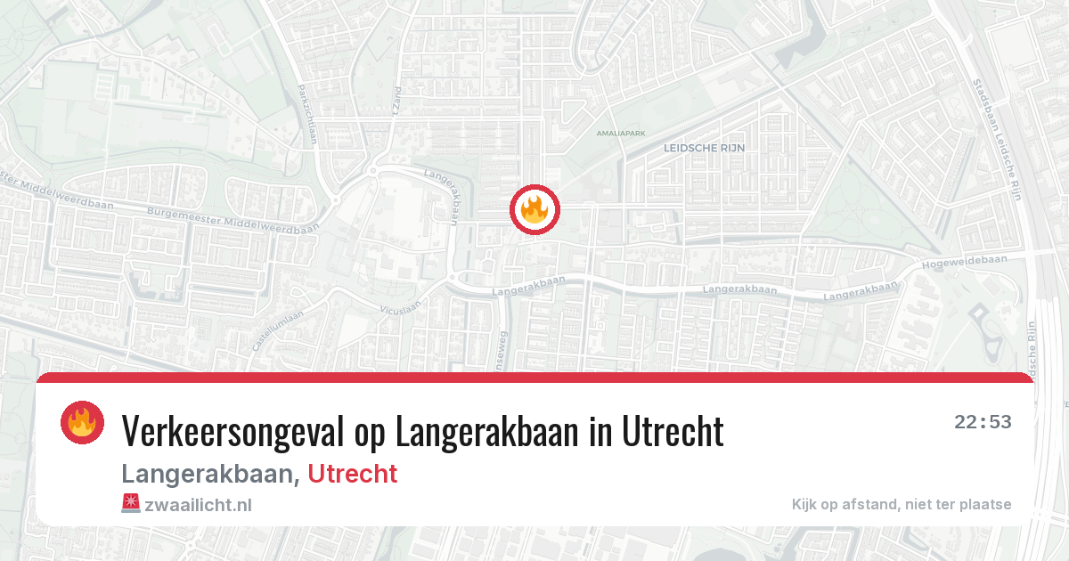Verkeersongeval op Langerakbaan in Utrecht — 30 jun 2026
