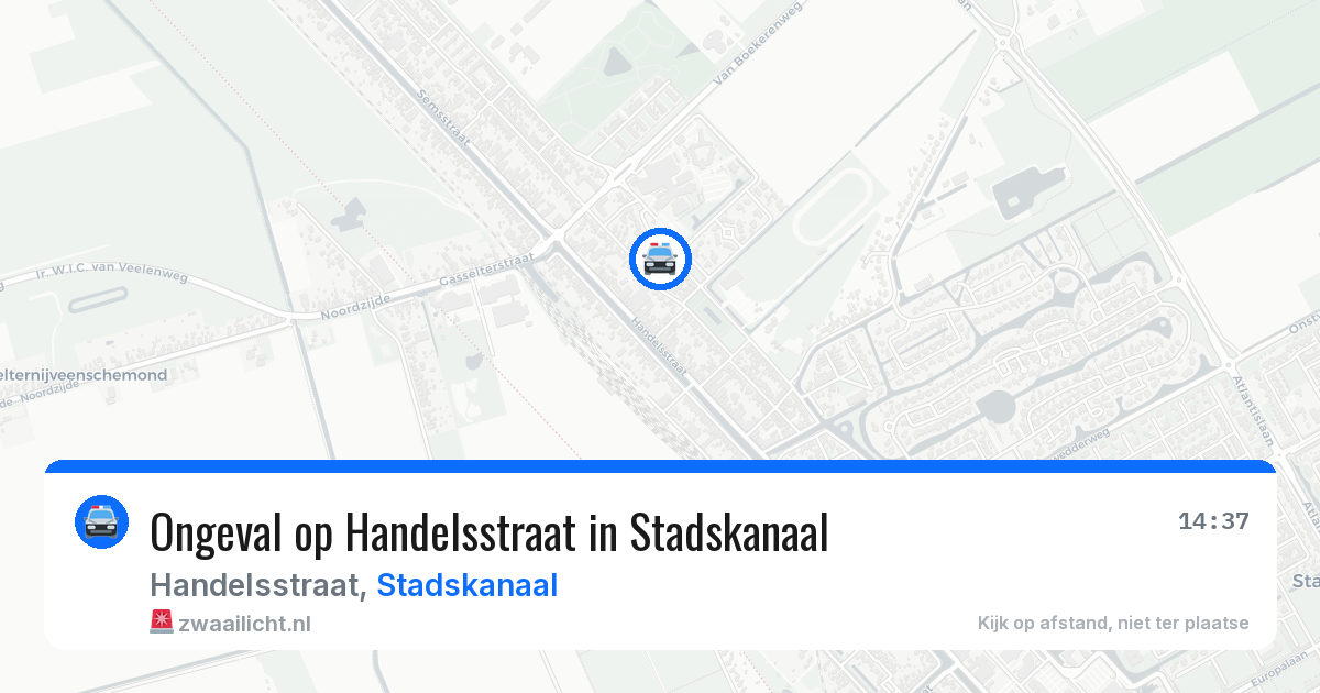 Ongeval op Handelsstraat in Stadskanaal — 17 jun 2026