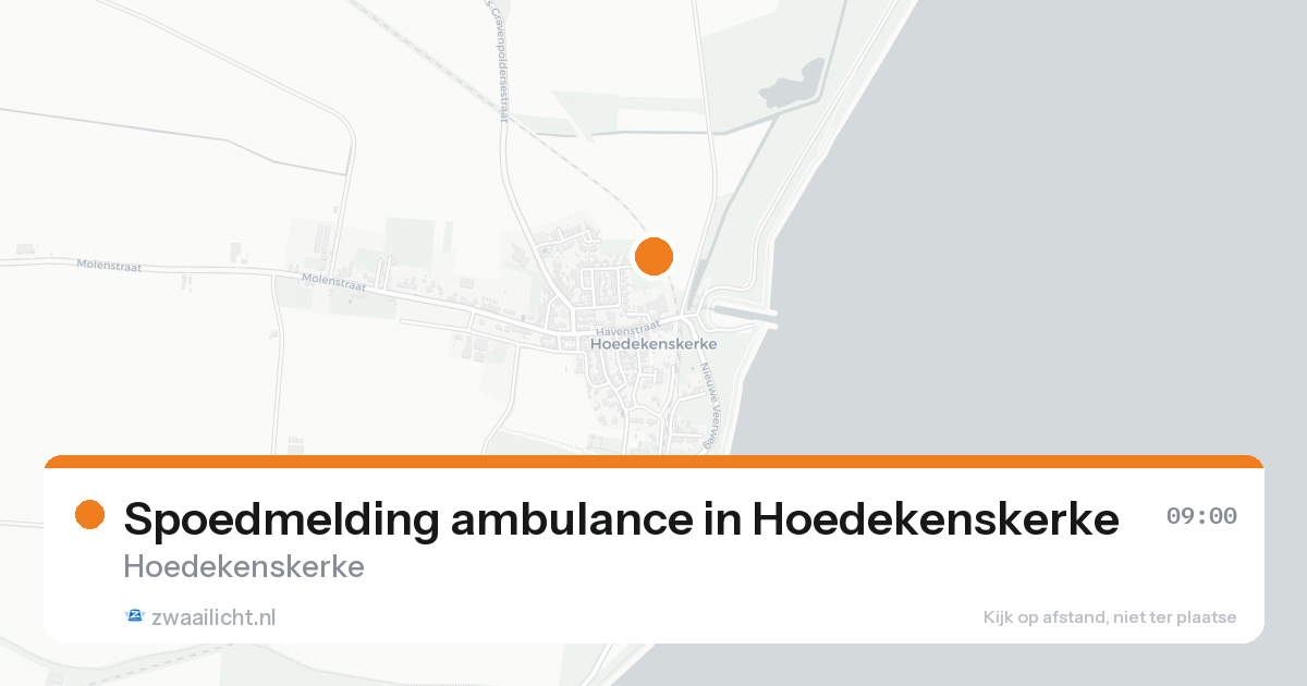 Spoedmelding ambulance in Hoedekenskerke — 31 jan 2026