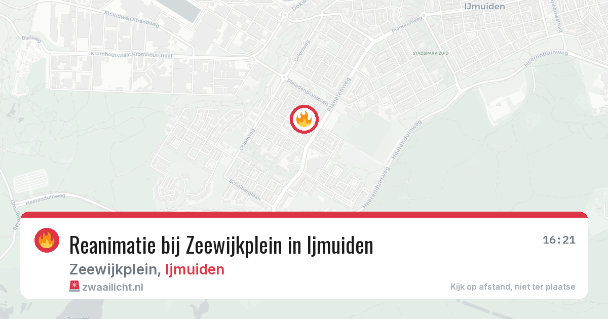 Reanimatie bij Zeewijkplein in Ijmuiden — 7 mei 2026