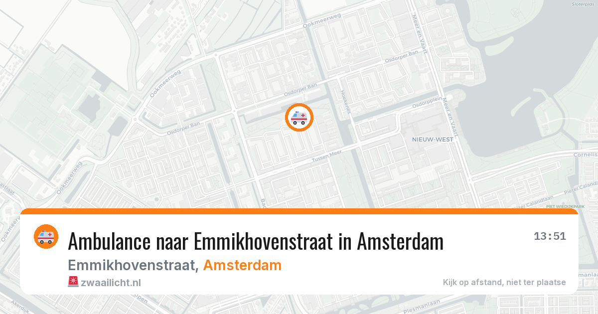 Ambulance naar Emmikhovenstraat in Amsterdam — 4 mei 2026
