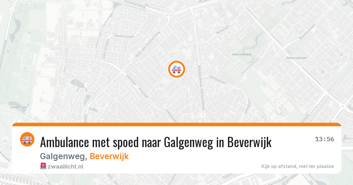 Ambulance met spoed naar Galgenweg in Beverwijk — 16 mrt 2026