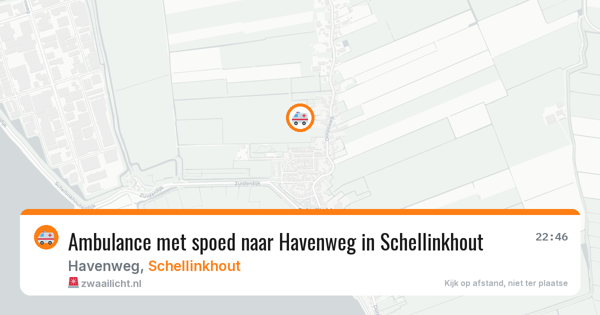 Ambulance met spoed naar Havenweg in Schellinkhout — 13 jul 2026