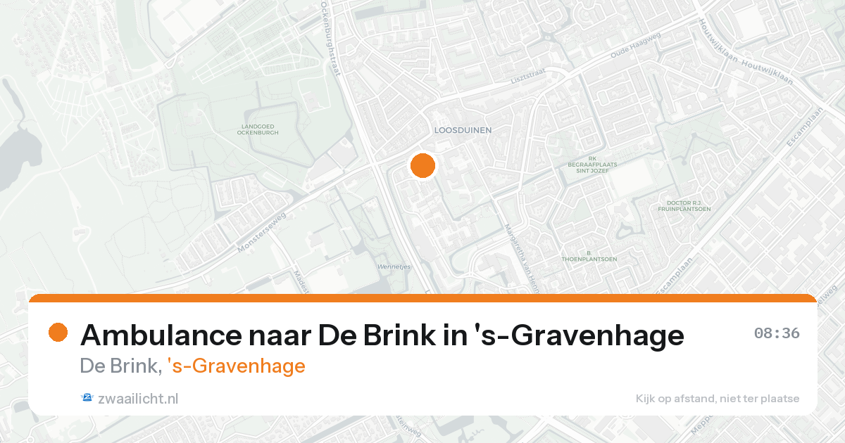 Ambulance naar De Brink in 's-Gravenhage — 18 aug 2026
